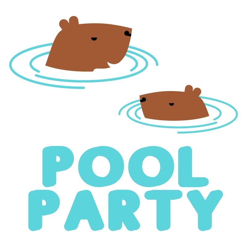 Capybara Pool Party