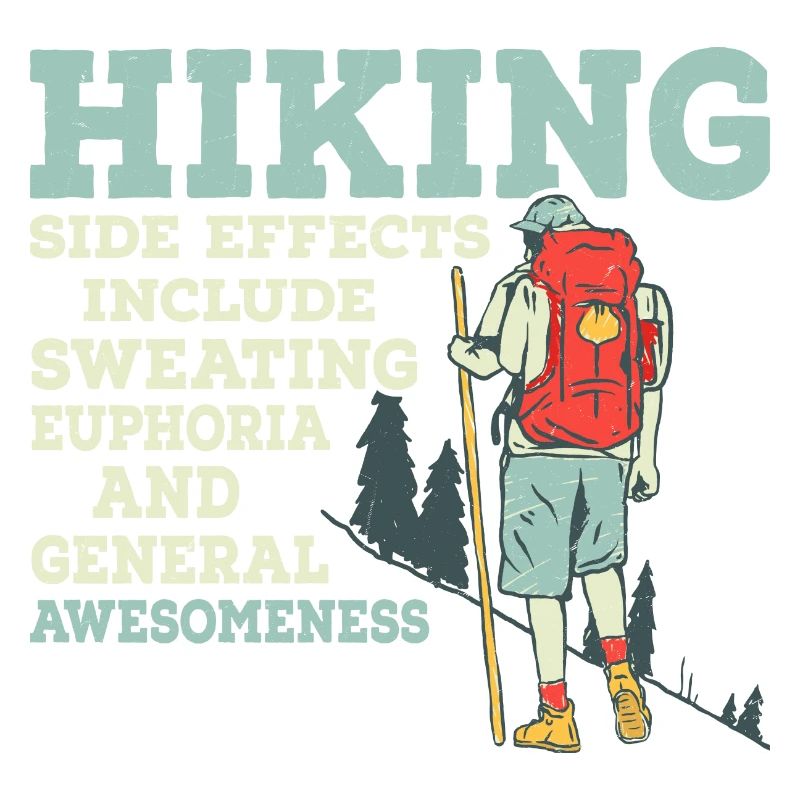 Hiking Side Effects Include Sweating Mountain Hike
