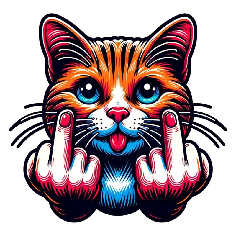 Funny Evil Cat