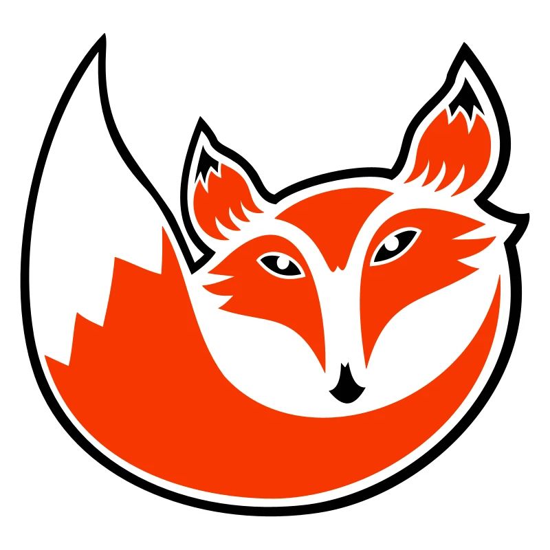 Fox Red Fox Wild Forest Animal Cool Logo Icon