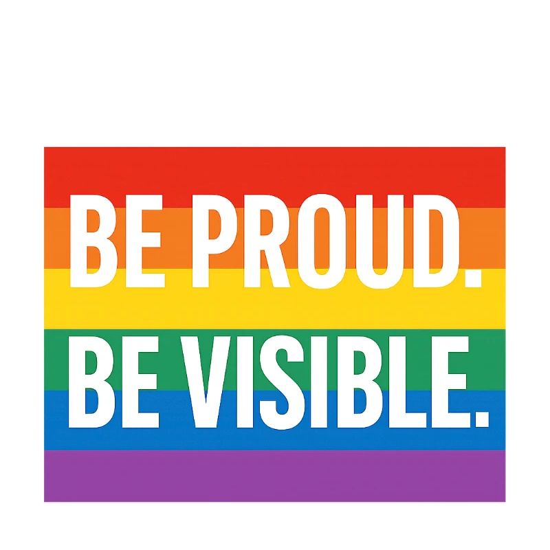 Regenbogen Pride Statement Design