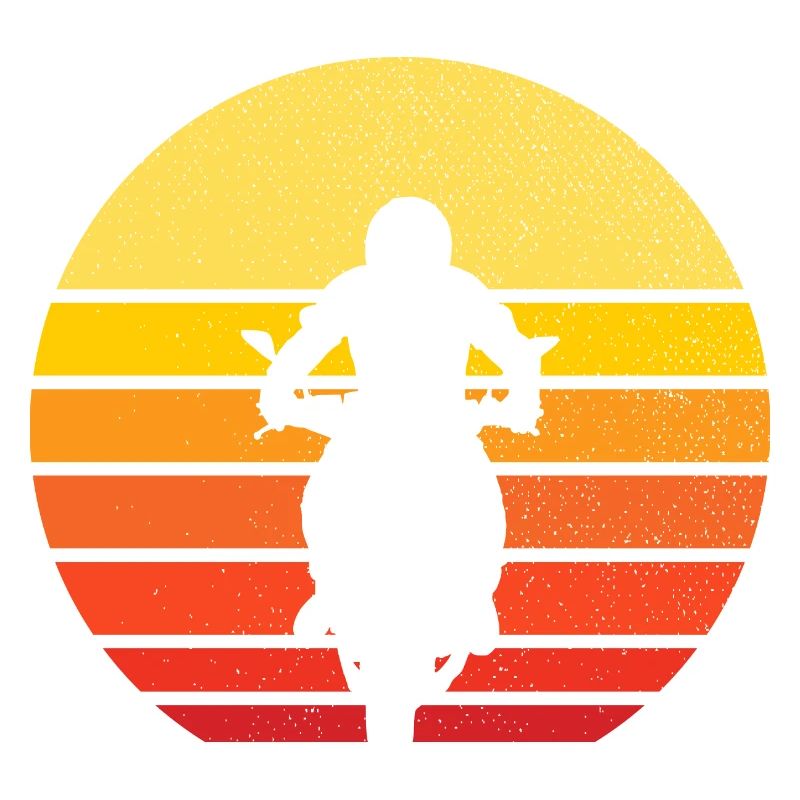 motorcycle and sunset - biker