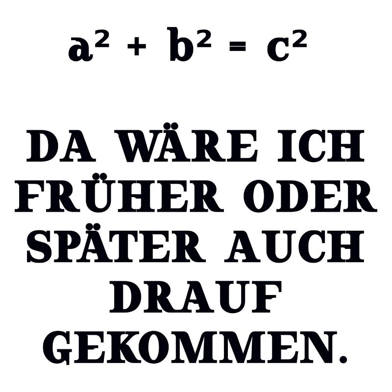 math drôle idée cadeau Pythagore