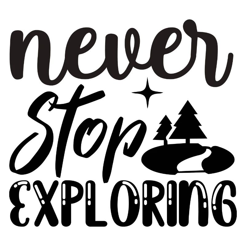 Höre nie auf zu entdecken. never stop exploring