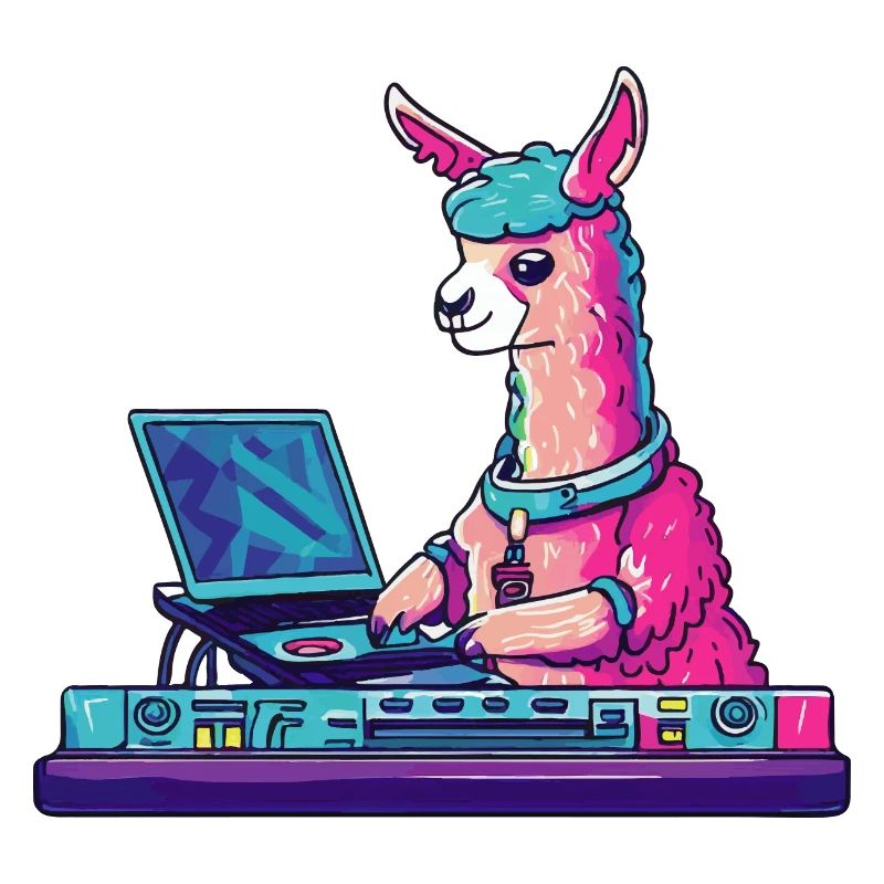 Alpaca Lama DJ Gift Idea