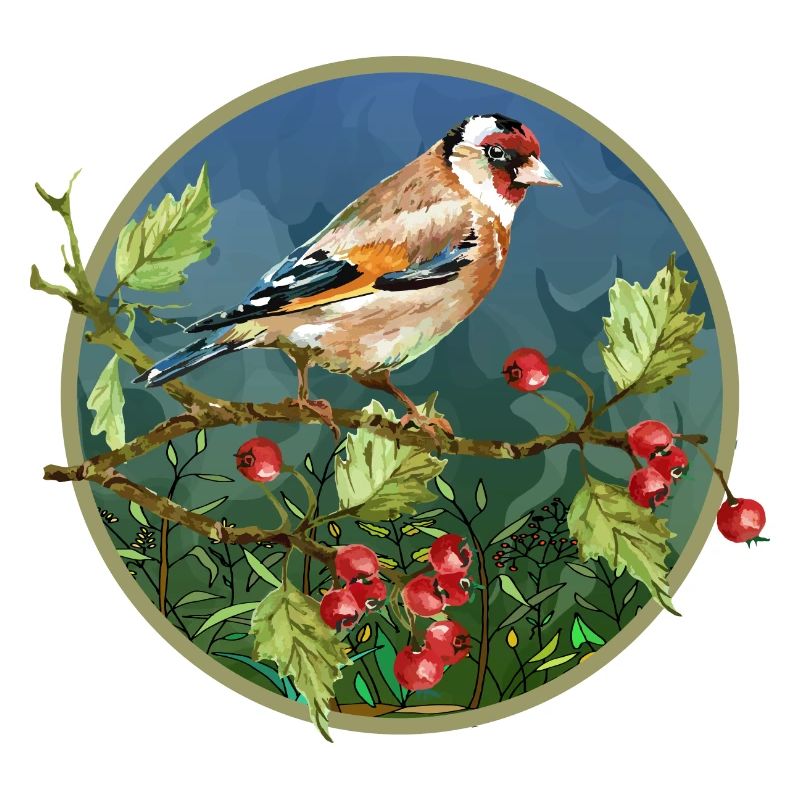 Bunter Vogel