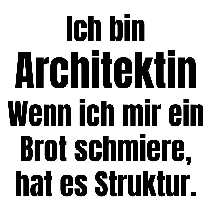 Architect smears bread with structure