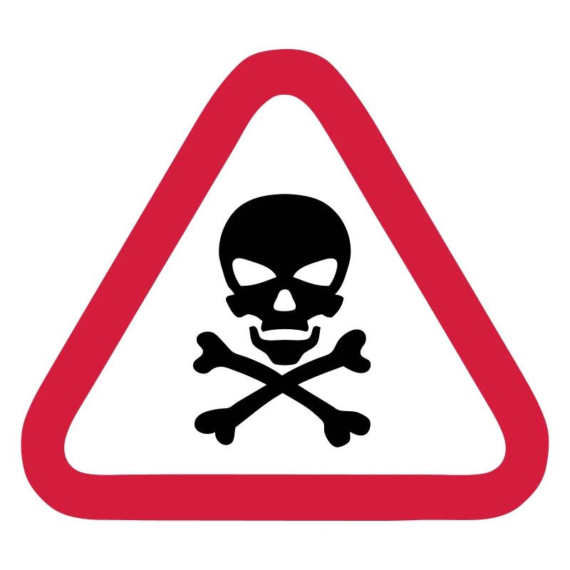 skull danger triangle panel 280)