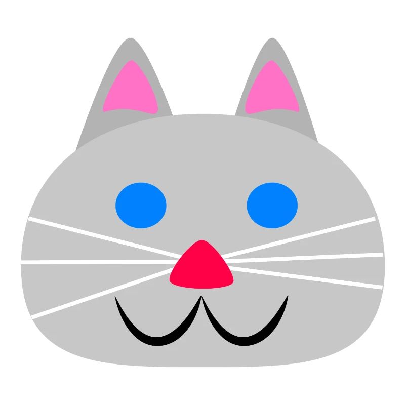 Süßes Katzengesicht