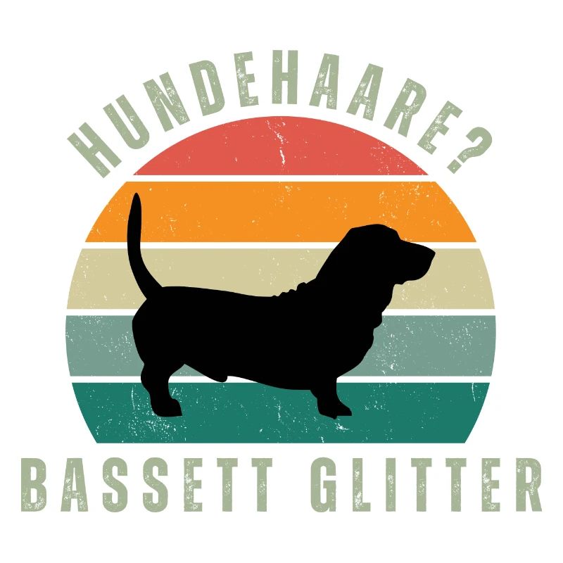 Basset Glitter Retro Sunset