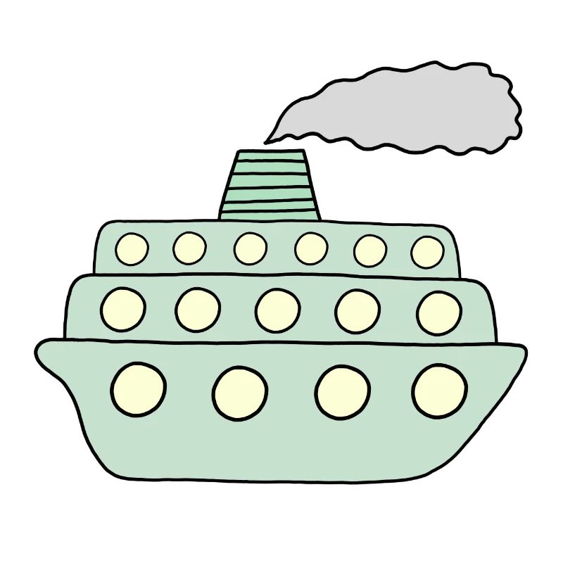 Grünes Schiff