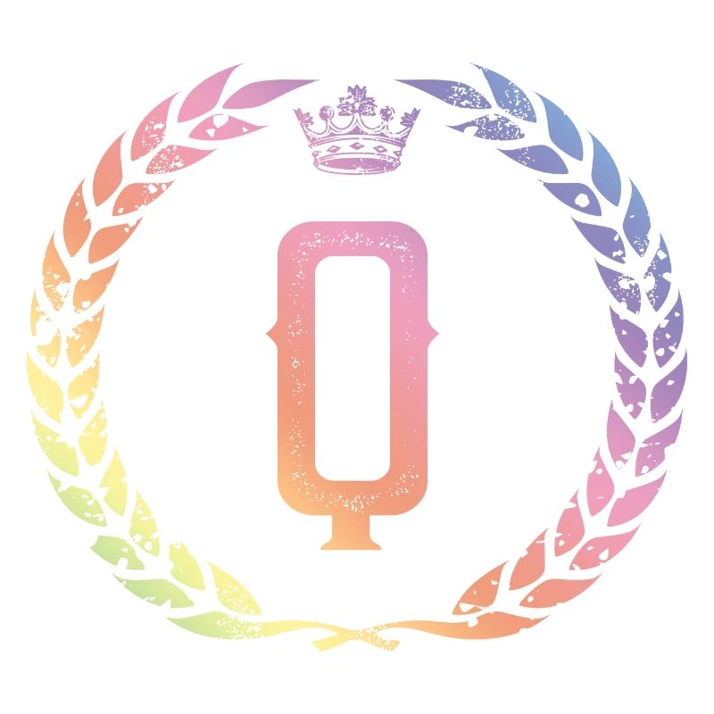 Q Buchstabe Kranz