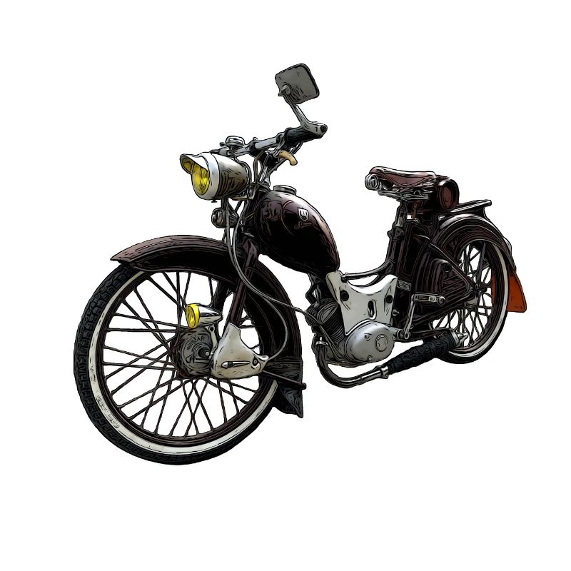 Simson Custom SR2 Conversion Rat Rod