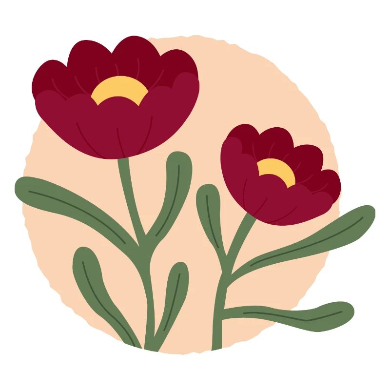 Blumen dunkelrot