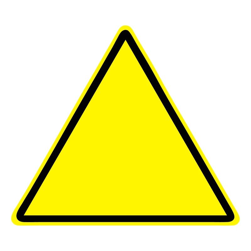 Warnschild Blanko
