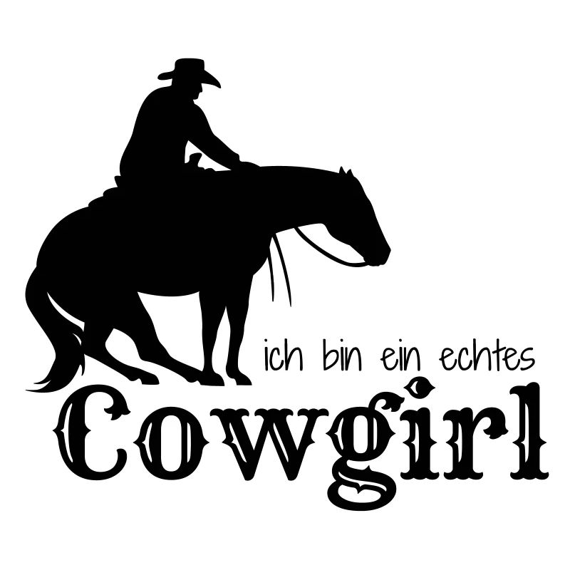 Ich bin ein echtes Cow-girl