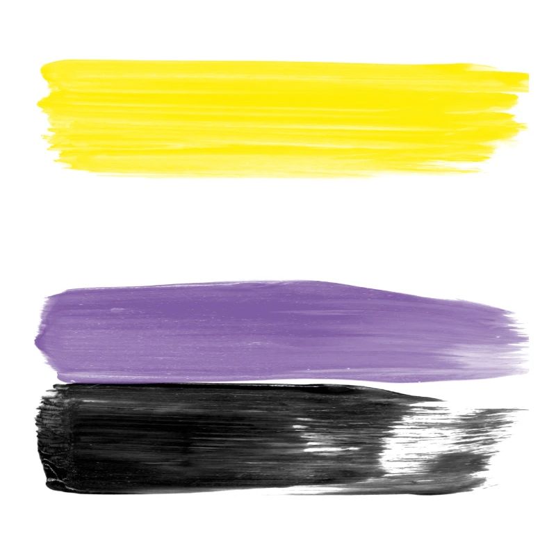 Non-Binary Pride Strokes