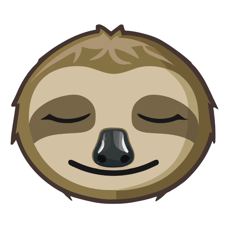 Sleeping Sloth Face