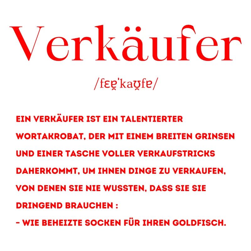 Verkäuferin Definition