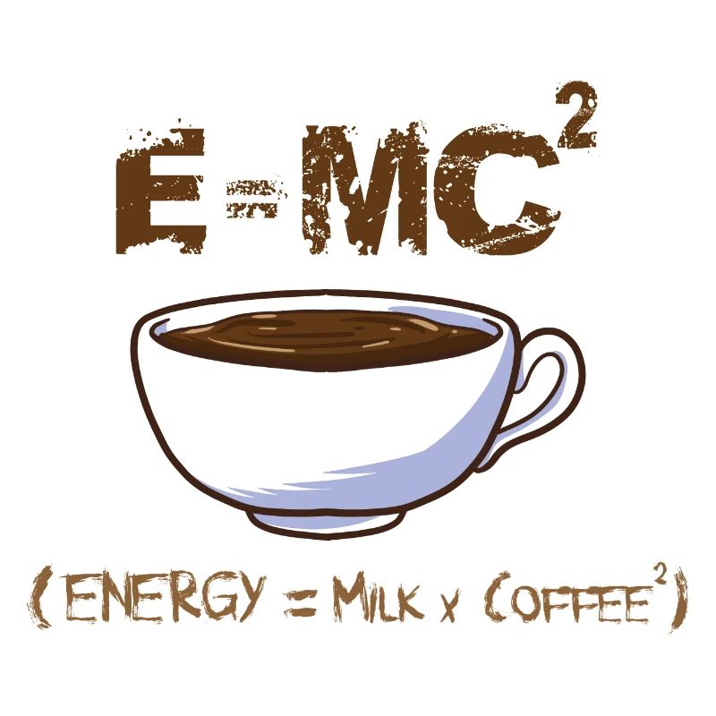 Kaffee Formel Molekül Energie - Spruch Koffein