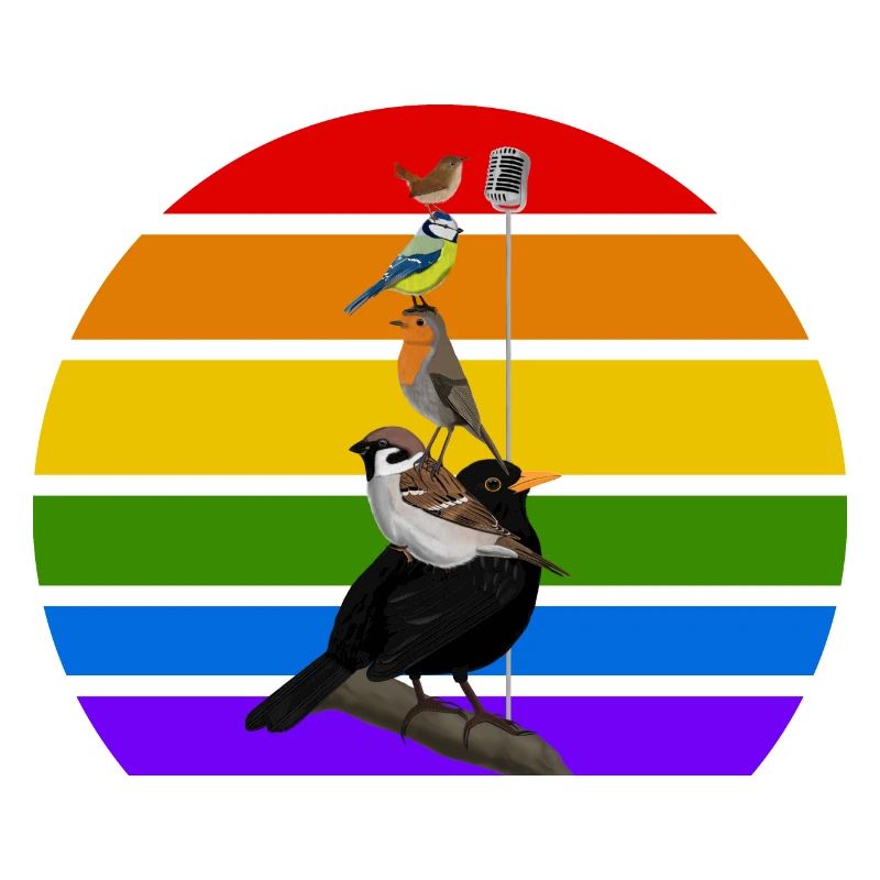 Oiseaux chanteurs oiseau arc-en-ciel Variété oiseau de jardin