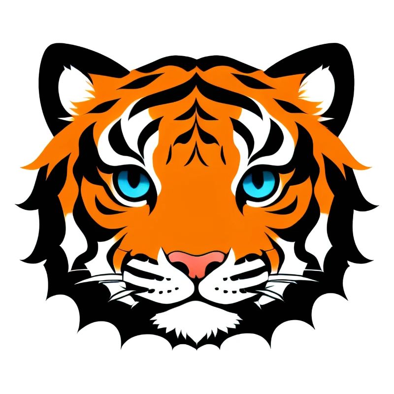 Comic Tiger Mignon Drôle Cool Cartoon 2