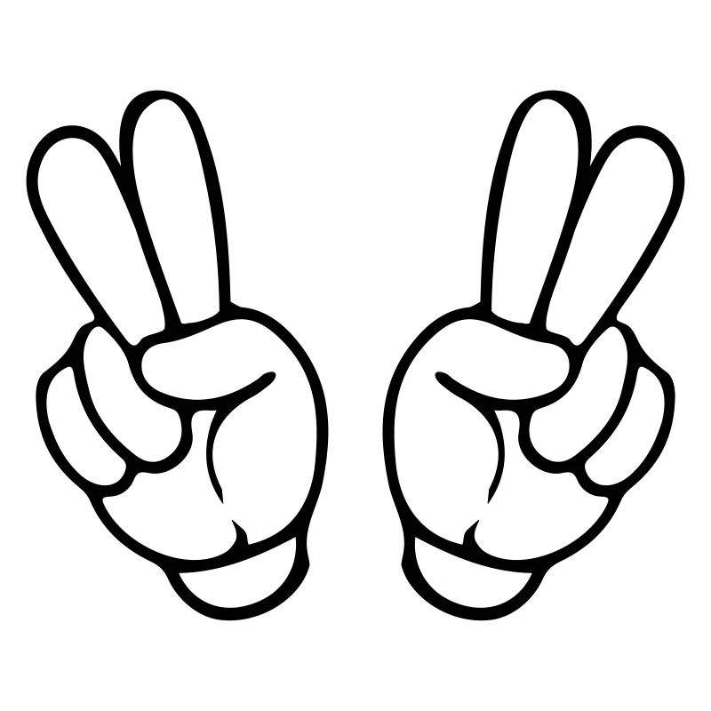 hands peace comic