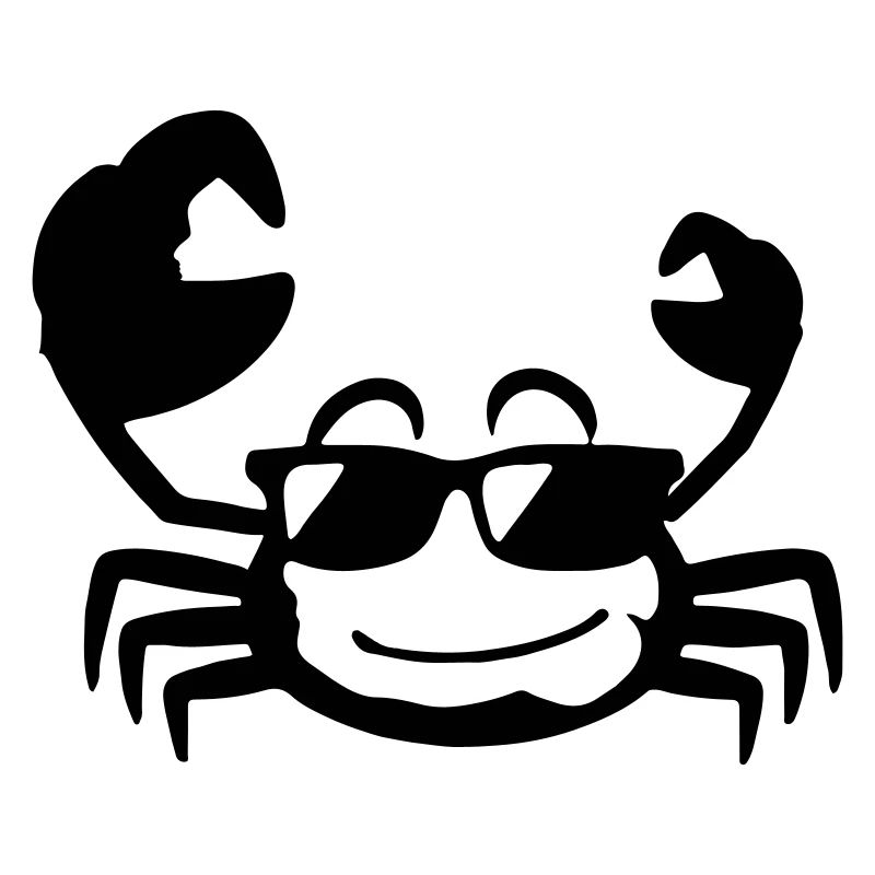 Krebs Krabbe mit Sonnenbrille