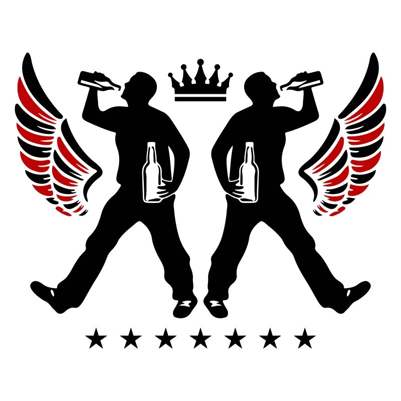 Drinking Bier Silhouette