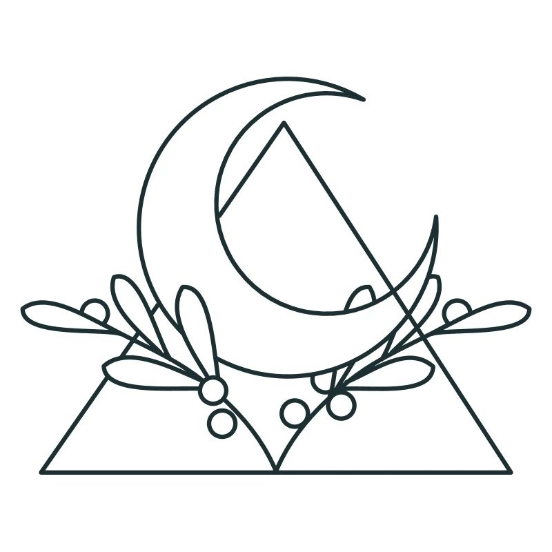 crescent moon triangle