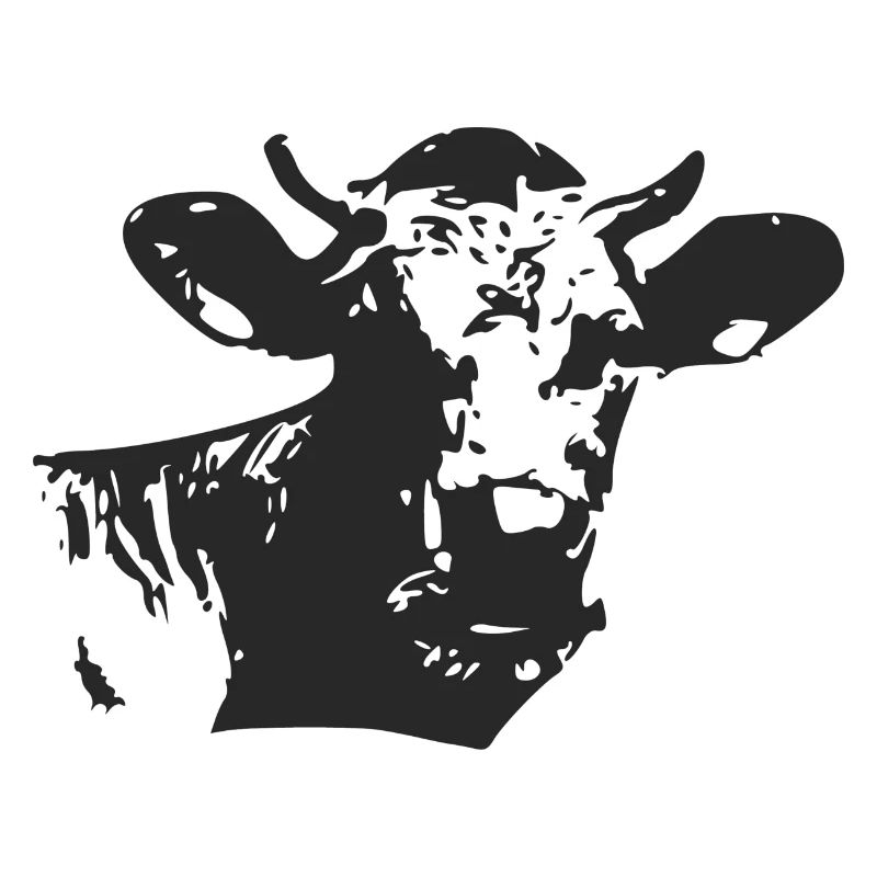 Silhouette de vache