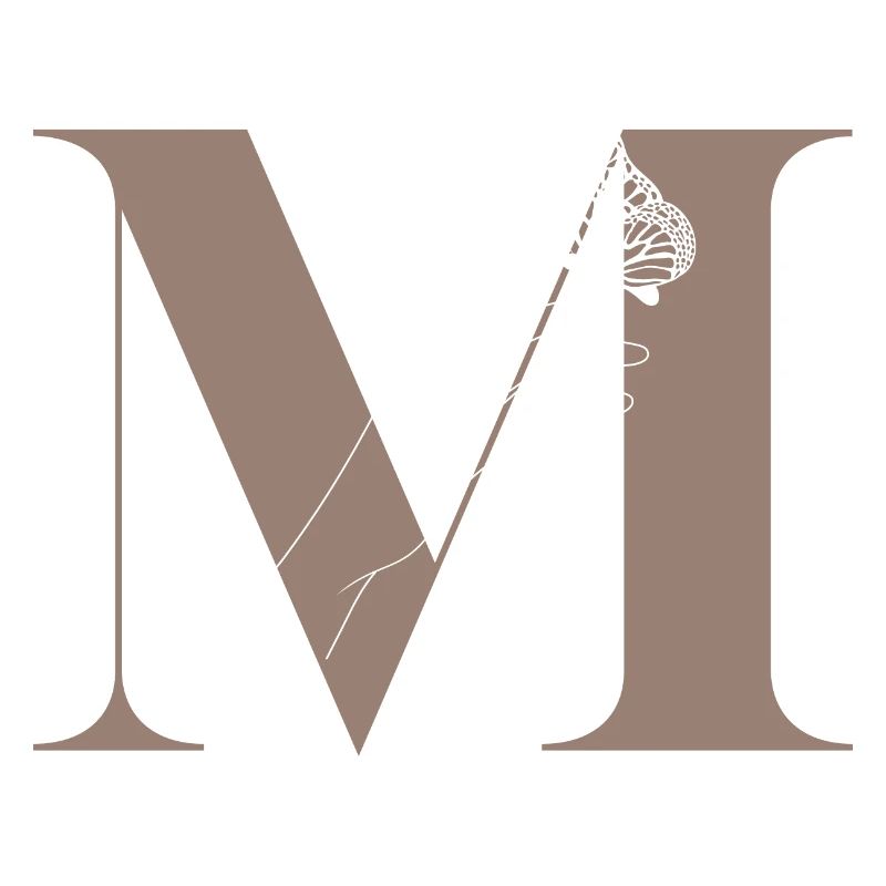 letter m magic butterfly