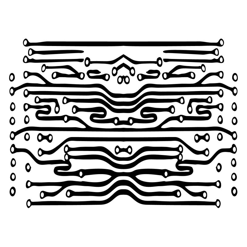 design lines microchip disk pattern cool lines
