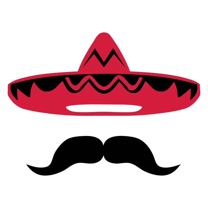 Mexican mustache hat 200