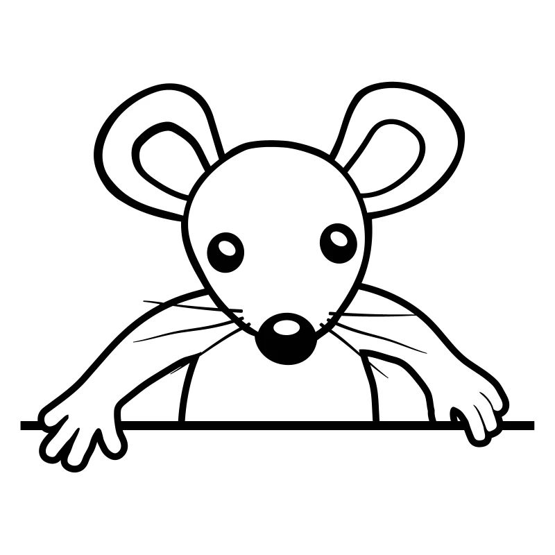 Niedliche hinter Mauer