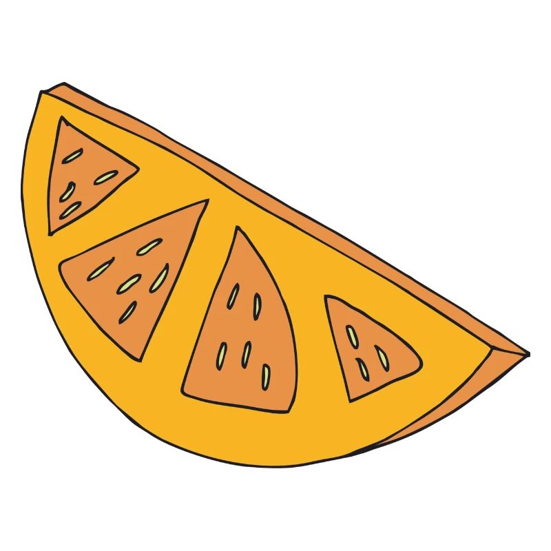 orangen scheibe