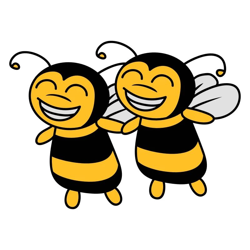 2 small bees's friends
