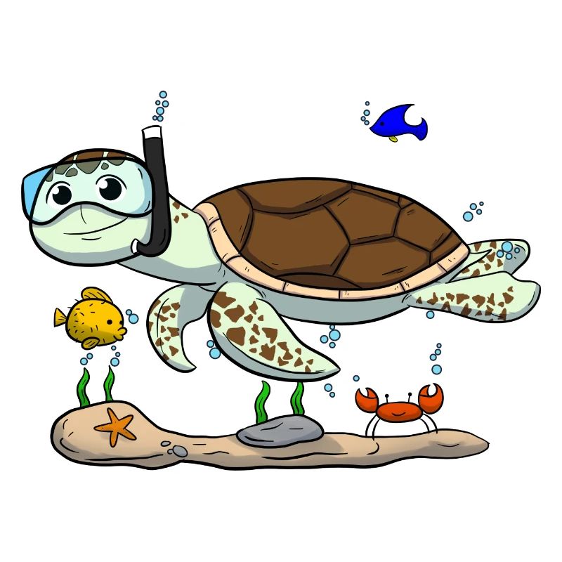 Scuba Diving Turtle Fish Diving I Gift