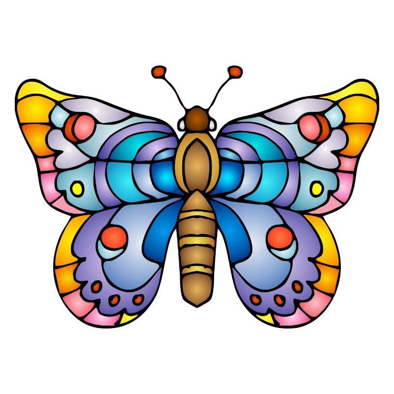 Bunter Schmetterling