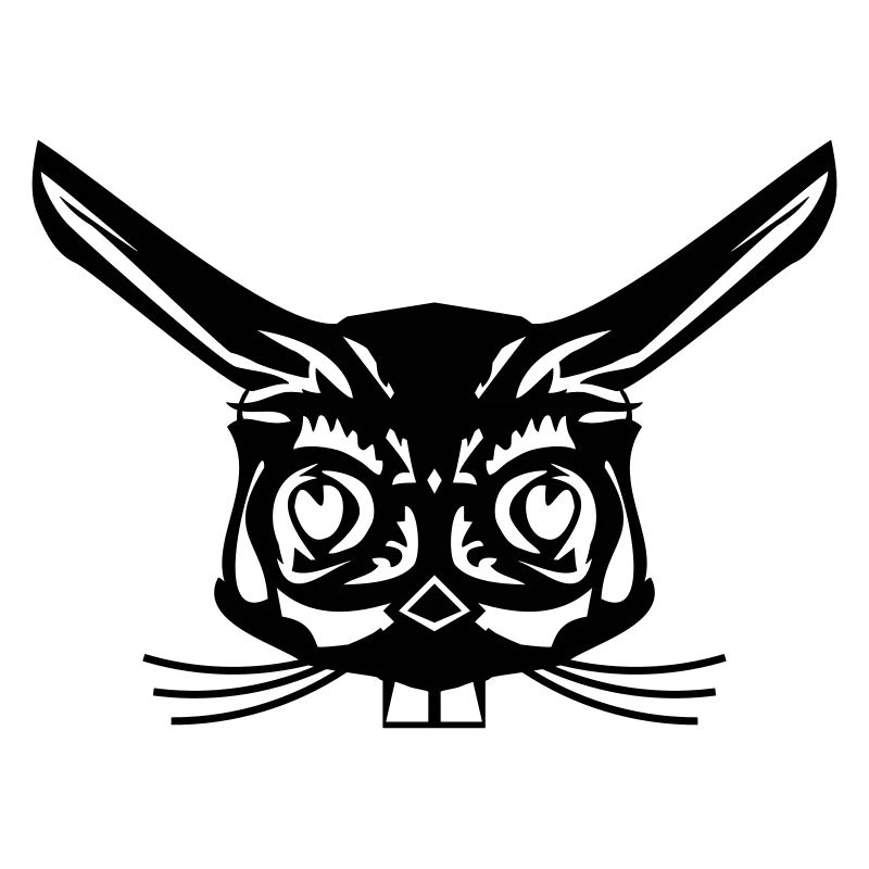 rabbit abstract face