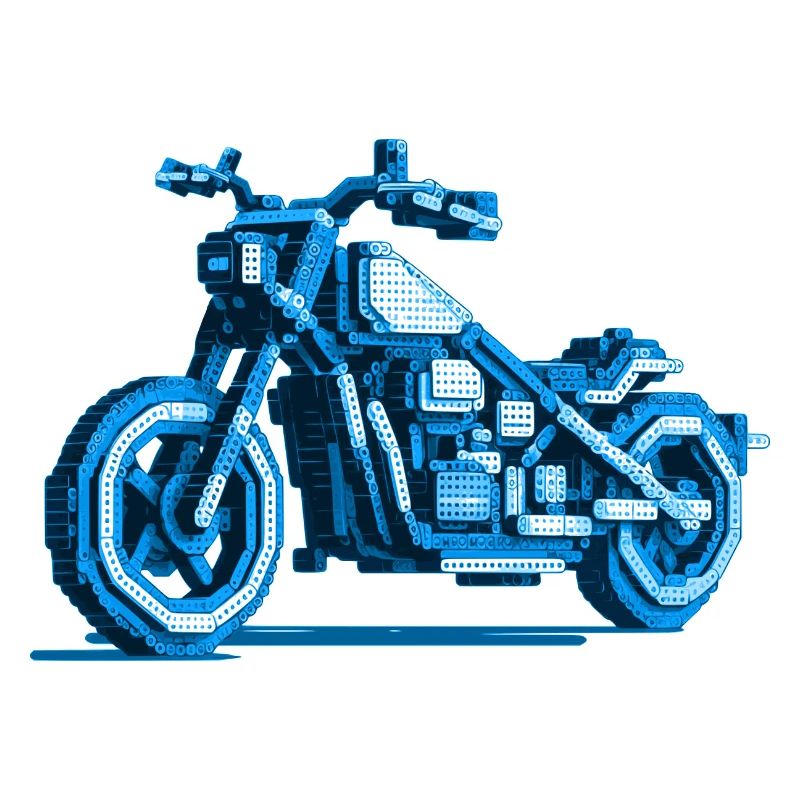 MotorcycleChopper in beautiful 8 bit pixel graphics