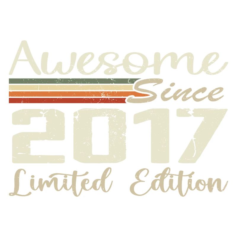 Anniversary 7 Years Vintage 2017 Gift 2017