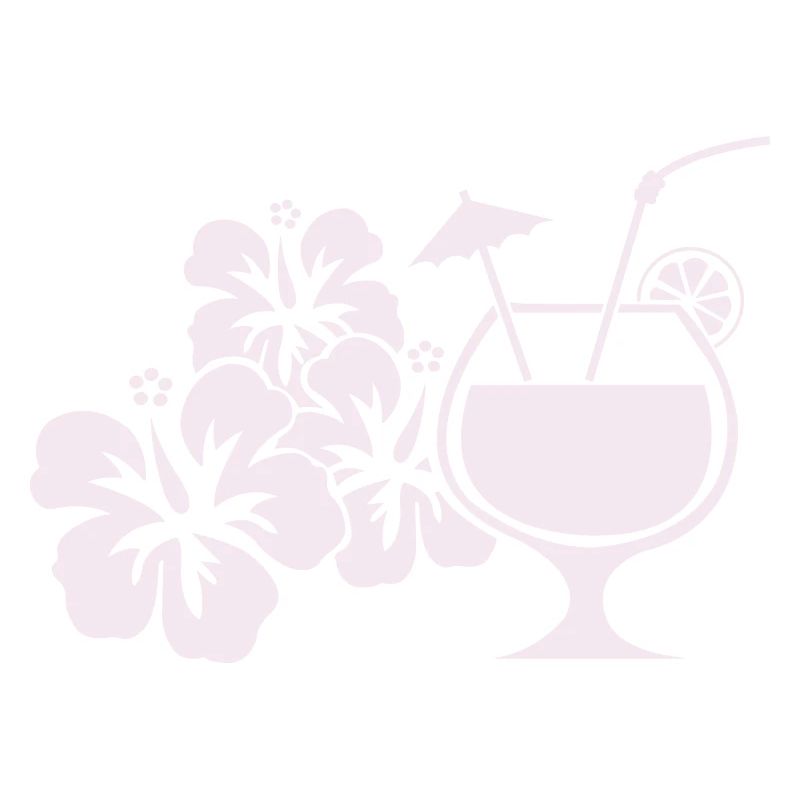 Hawaii Hibiscus Cocktail Drink