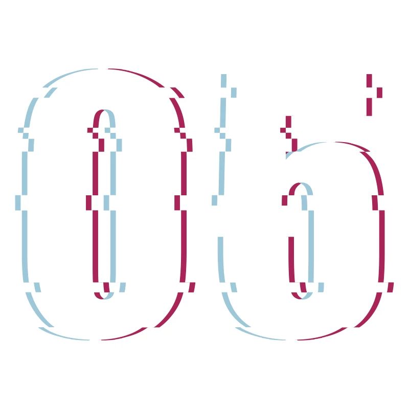 Five 5 Five 05 Number Effect Distorted Number