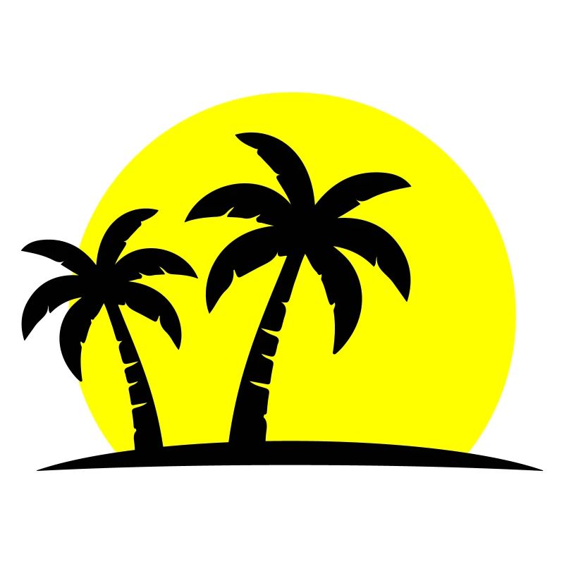 Palm Tree Beach Sunset Holiday