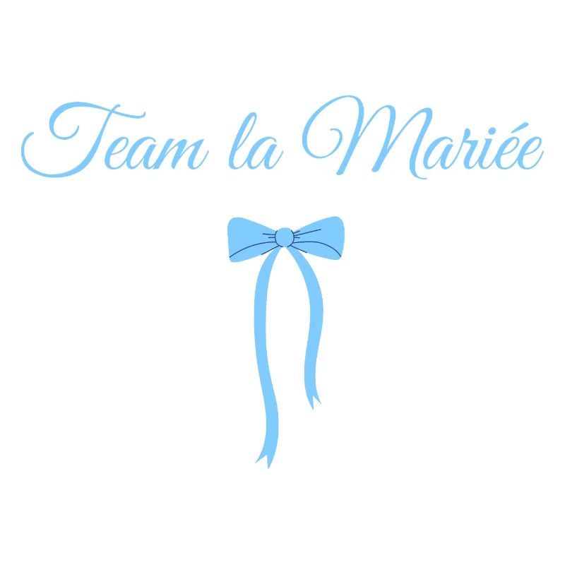 Team Die Braut Blaue Schleife
