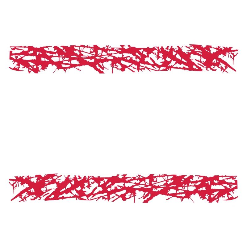 2 red stripe line bar underlined frame around