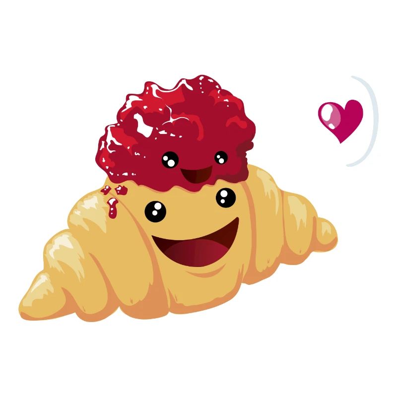 Beste Freunde oder Liebe? Croissant & Marmelade