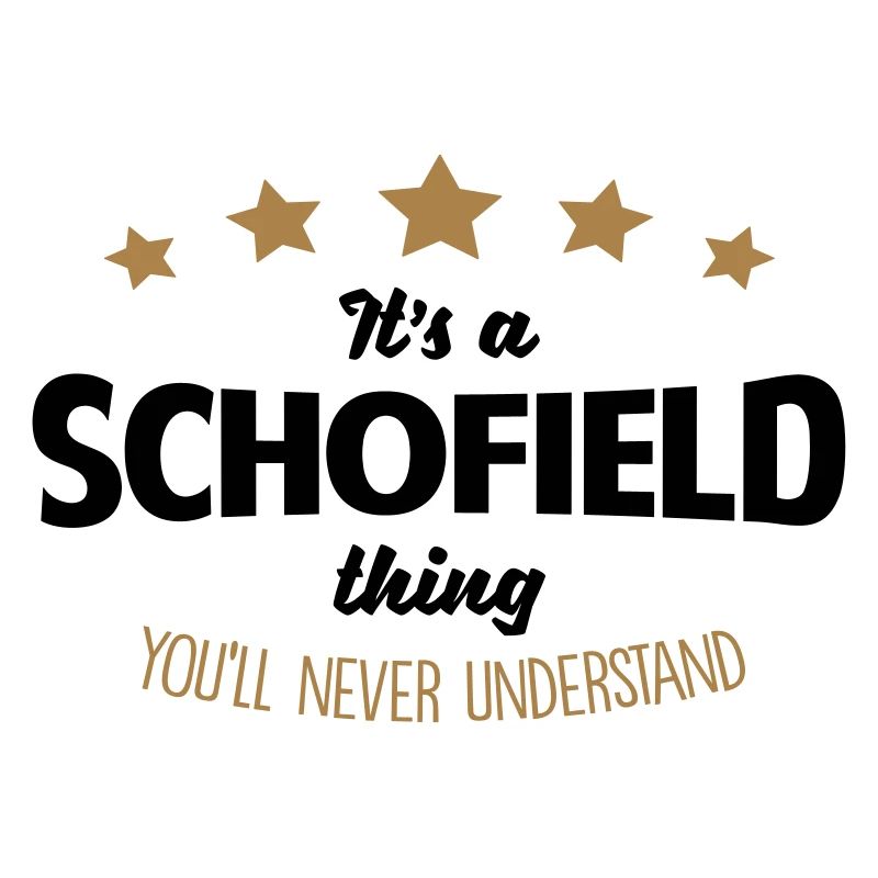 It's a schofield name thing stars never u