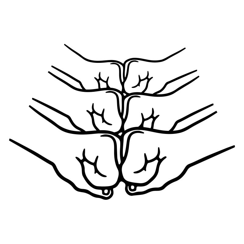 Greeting handshake punching